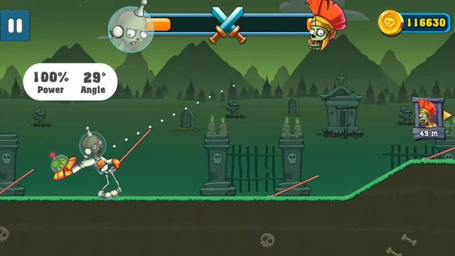 Humans vs Zombies :Bowmasters - Cosmonaut Gameplay смотреть онлайн