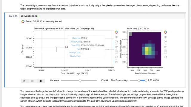 Interactively inspect Target Pixel Files using lightkurve смотреть онлайн
