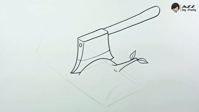 How to draw Axe Cutting Wood смотреть онлайн