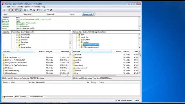 Filezilla FTP Uploading First File смотреть онлайн