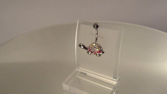 серебряный пирсинг черепашка в камнях - serebrim.ru смотреть онлайн