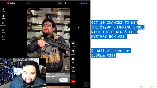 YOU CAN WIN OUR $1200 SHOPPING SPREE! | Airsoft GI Live Stream смотреть онлайн