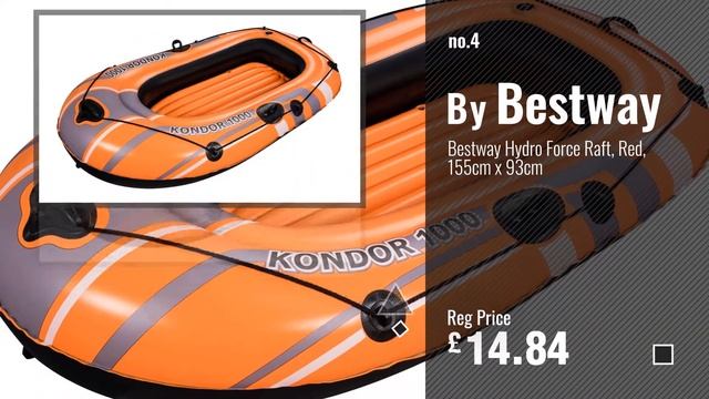 Top 10 Inflatables Boats [2018]: Bestway Double Designer Lounger Inflatable Raft/Boat - Silver