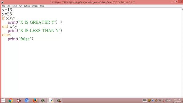 If elif and else Statement in Python смотреть онлайн