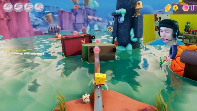 SPONGEBOB BISA BAHASA INDONESIA WKWK - SpongeBob SquarePants: The Cosmic Shake Indonesia - Part 1