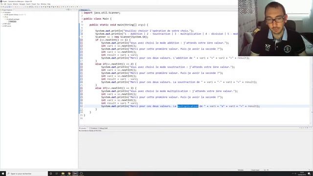 APPRENDRE A CODER EN JAVA #5BIS RÉSOLUTION DU TP смотреть онлайн