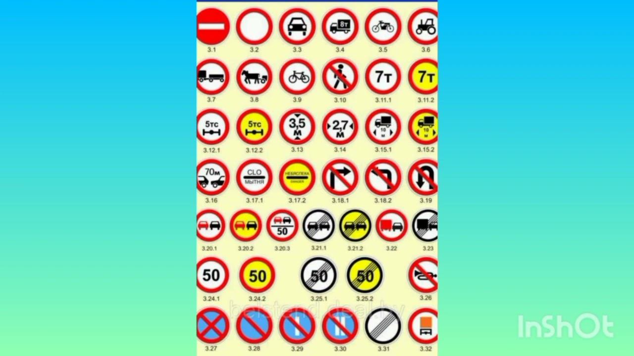 Дорожные знаки. Знакомство с группами дорожных знаков. смотреть онлайн