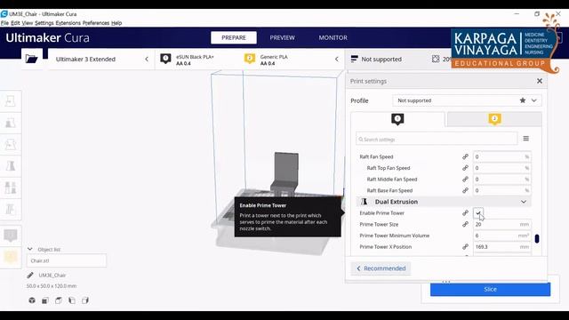 How to Slice the Chair Model for 3D Printing using UlTIMAKER CURA смотреть онлайн