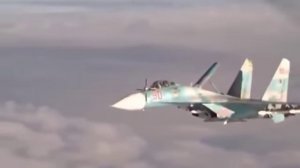Российский истребитель СУ 27_ Вот это демонстрация флага !