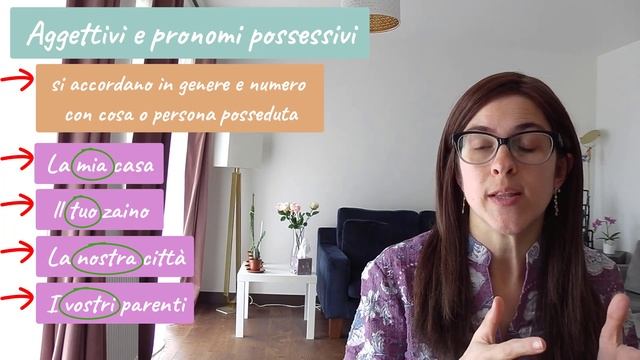 Learn POSSESSIVE ADJECTIVES in ITALIAN! Easy Italian Grammar Lesson for Beginners (+Subtitles) смотреть онлайн