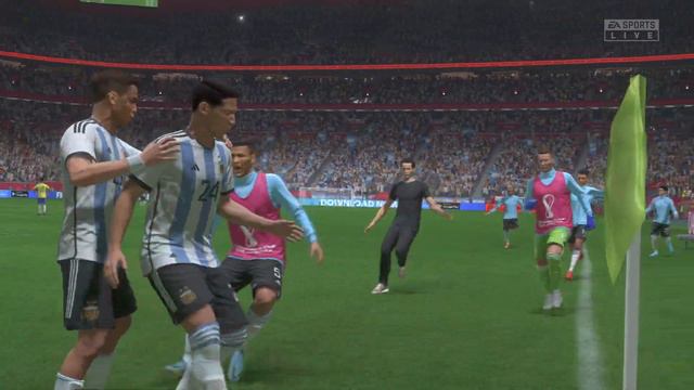 FIFA 23 PS5 Qatar World Cup Online Tmnt Argentina Enzo Fernandez Bicycle kick winning goal vs Brazi смотреть онлайн