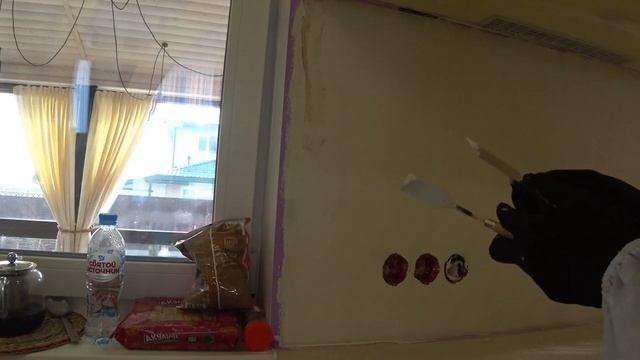 Фартук для кухни своими руками под травертин..mp4