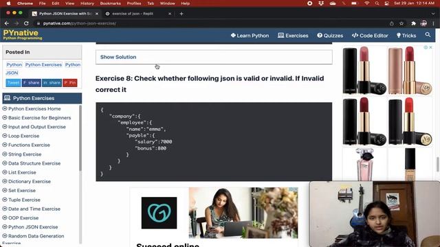 Python JSON Exercises смотреть онлайн