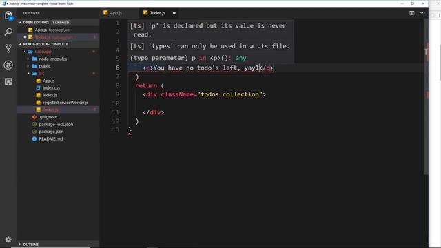 Complete React Tutorial (& Redux) #23 - Todo App (part 1) смотреть онлайн