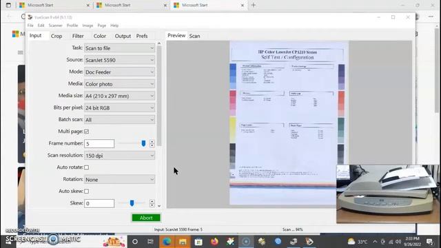Scanner HP Scanjet 5590 Bisa Folio Di ADF aja color dokumen смотреть онлайн
