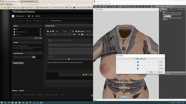 Adding Physics To Mojave Manhunter Outfit By Cross | Fallout 4