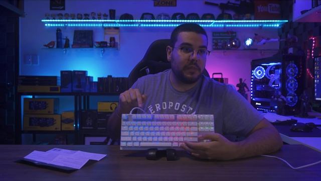 Teclado Motospeed Ck82 TKL, Switch Azul com iluminacao RGB смотреть онлайн