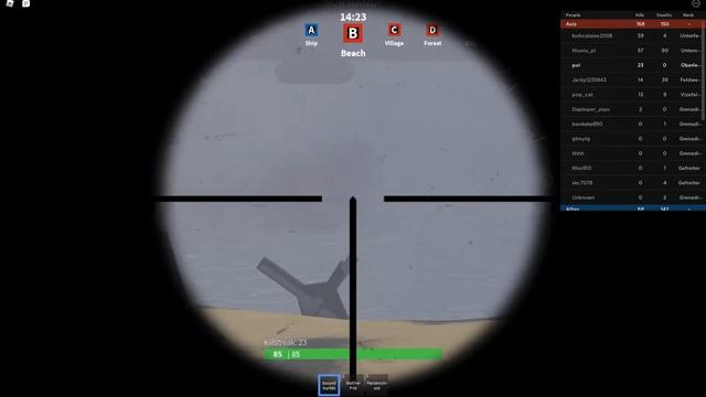 Being a camper sniper in D-day | Roblox gameplay смотреть онлайн
