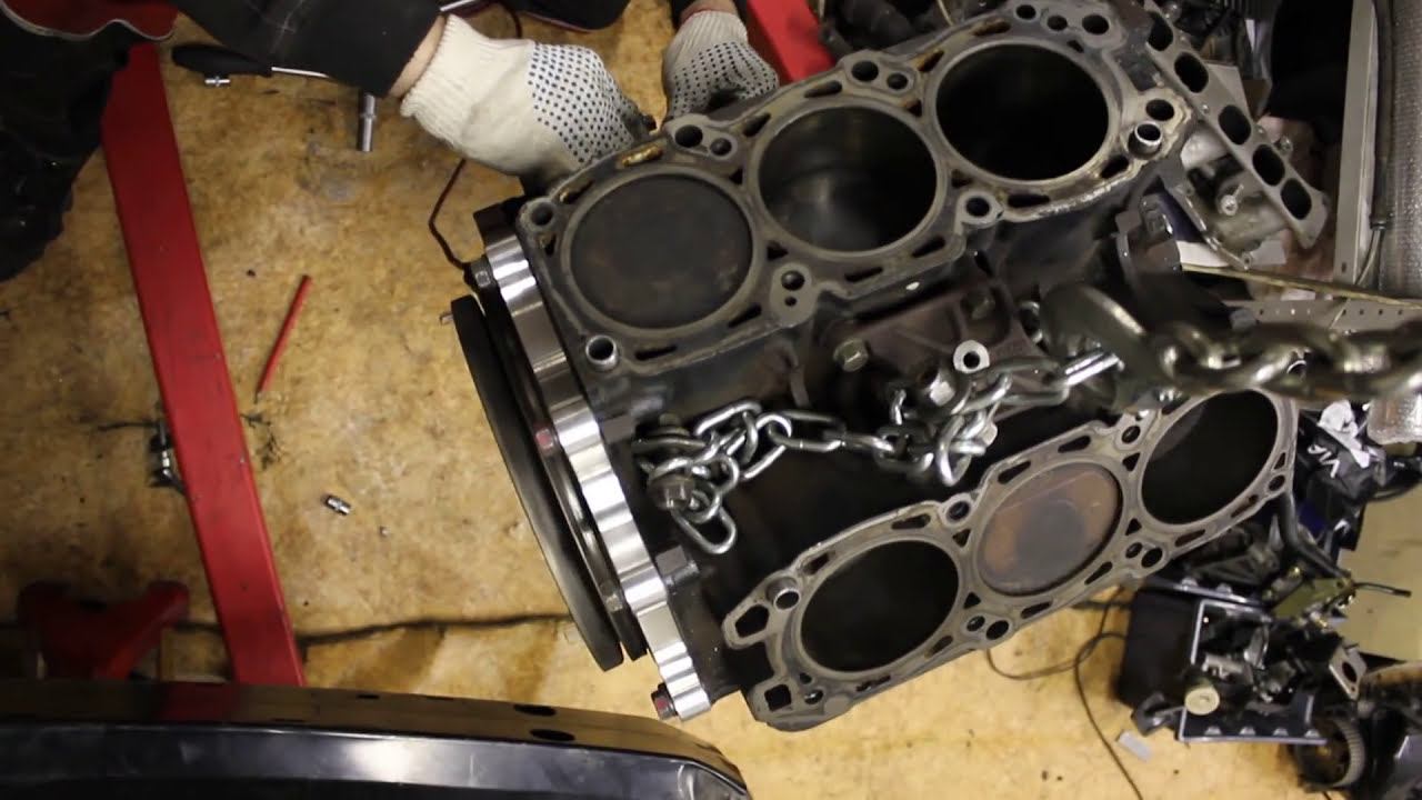 6G75 engine running without heads смотреть онлайн