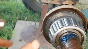 замена подшипников ступицы, мтз 50/80