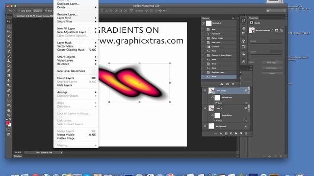 Photoshop gradients SMART Objects Tutorial | How To | Create Amazing Colorful Designs смотреть онлайн