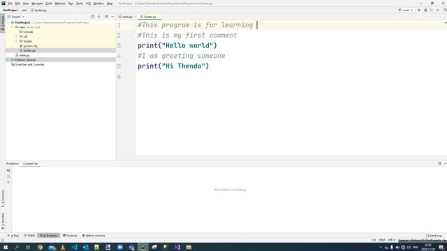 Lesson 3 Python Comments смотреть онлайн