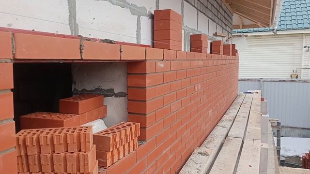 Кладка облицовочного кирпича на внешние стены дома из газобетона смотреть онлайн