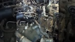 демонтаж мотора 1vd-ftv для дефектовки