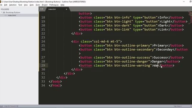 Bootstrap Buttons Tutorial Using Bootstrap Framework смотреть онлайн