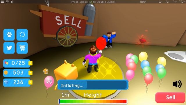 НОВЫЙ СИМУЛЯТОР ЖВАЧКИ? СИМУЛЯТОР ВОЗДУШНОГО ШАРА РОБЛОКС! BALLOON SIMULATOR смотреть онлайн