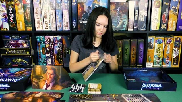 Распаковка настольной игры Paranormal Detectives смотреть онлайн
