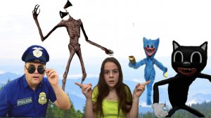 Сиреноголовый и Хаги ваги против Игры в Кальмара Кто предатель Siren Head & Cartoon cat