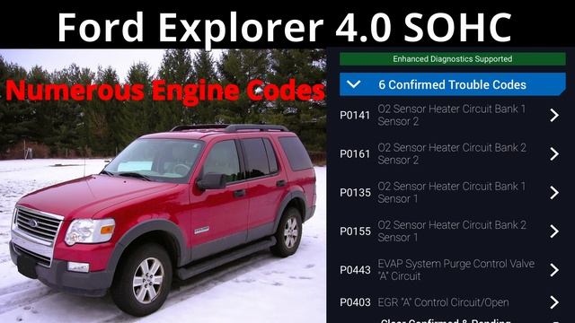 2006 Ford Explorer 4.0 SOHC Truck Have Numerous Check Engine Codes | Ford Explorer PCM Replacement