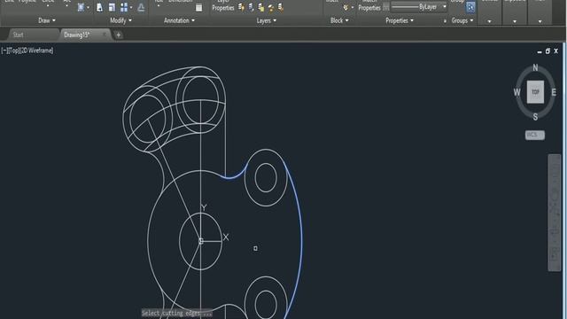 #AutoCAD 2018 EXERCISE TUTORIAL FOR BEGINNERS 15# смотреть онлайн
