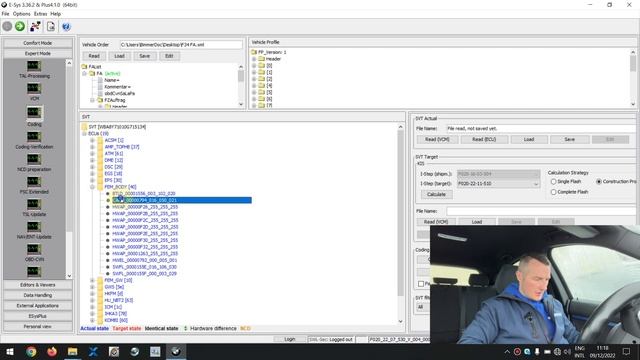 Never shown before E-Sys coding guide. Coding (CAFD) file comparison principle explained. Part 3 смотреть онлайн