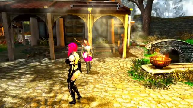 Skyrim (Xbox One) Black Rose UNP Outfit Mod (Link in Description) смотреть онлайн