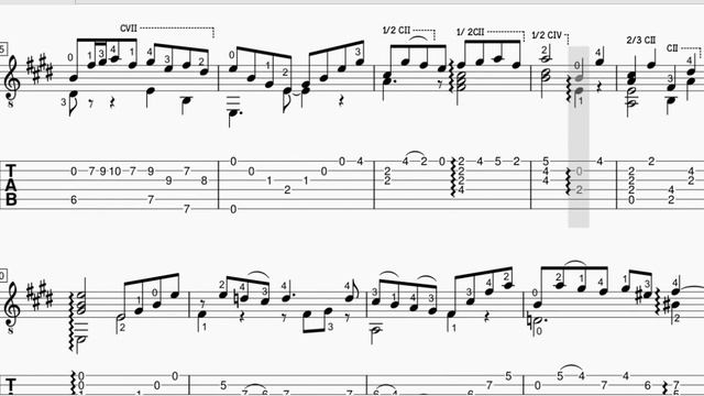 J.S.Bach - Gavotte en Rondeau BWV 1006 - Transcription: Andrés Segovia - Tabs/Sheet Music смотреть онлайн