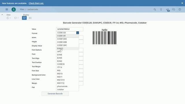 SAP Analytics Cloud Barcode Generator Custom Widget смотреть онлайн