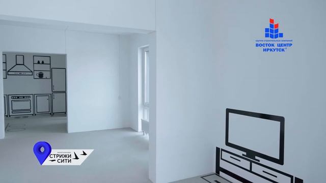 ЖК «Стрижи Сити». Экскурсия по трехкомнатной квартире в первой блок-секции. Планировка 3а, 86 кв.м. смотреть онлайн