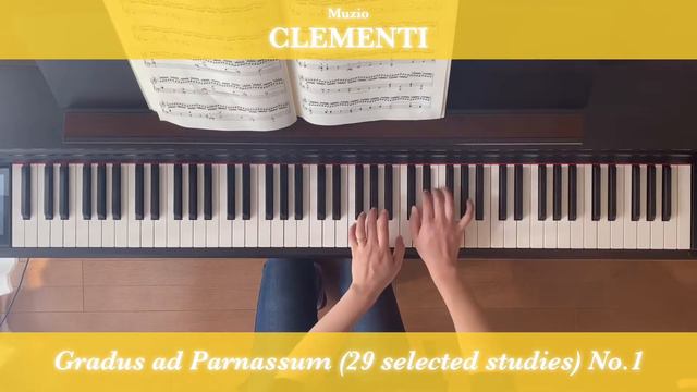 M. クレメンティ：グラドゥス・アド・パルナッスムより 29の練習曲（C. タウジッヒ選曲・校訂）No.1 右手5本の指の全調での練習 смотреть онлайн