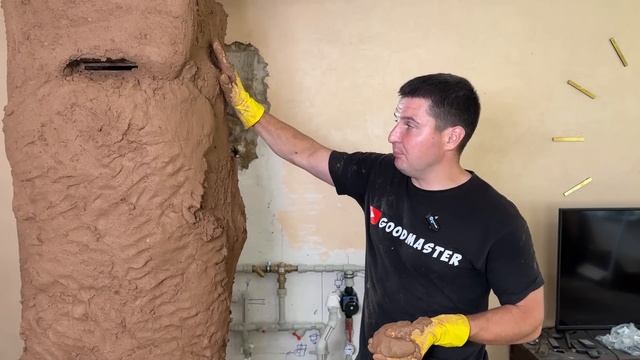 ✅ ДЕКОРАТИВНАЯ ОТДЕЛКА ЗА КОПЕЙКИ от А до Я из ГЛИНЫ | ИМИТАЦИЯ КАМНЯ НА ПЕЧЬ смотреть онлайн
