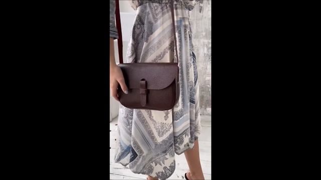 Сумка Divalli из натуральной кожи / A016 bugrundy смотреть онлайн