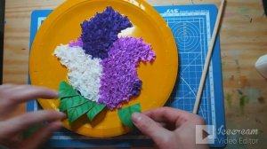 Панно "Сирень" - мастер-класс. Библиотека мкрн. Луговая