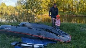 Лодка НДНД Хантер 360 А - первые впечатления на берегу. Реальный отзыв