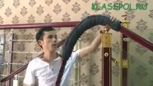 Монтаж поручня винтовой лестницы из ПВХ  Технология гибки с помощью электроодеяла (рукава)