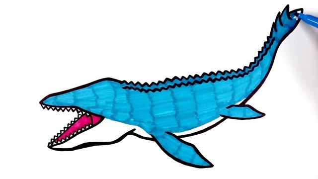 Let's Draw Prehistoric Animals Together! | Drawing and Coloring with Glitter & Googly Eyes смотреть онлайн