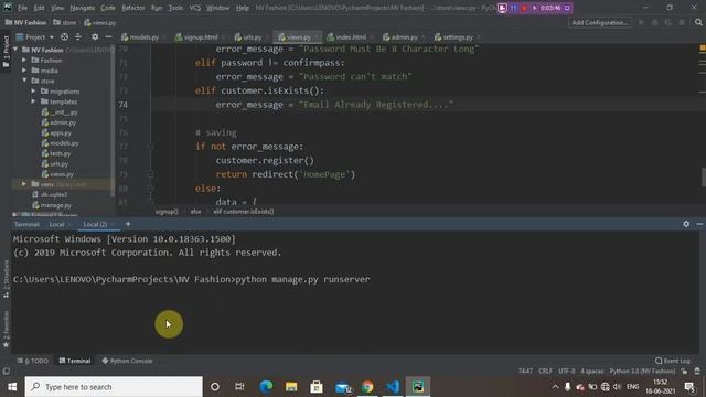 Email Validation #32 | E-commerce Website | Python Django Tutorial In Hindi смотреть онлайн