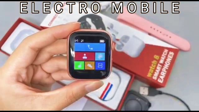 unboxing smart watch + Earpuds/ watch 8 SMART WATCH EARPHONES смотреть онлайн