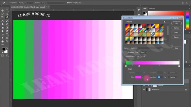 no.71 how to use adjutment gradient map photoshop cc 2018 in urdu/hindi free by amjad ksr смотреть онлайн