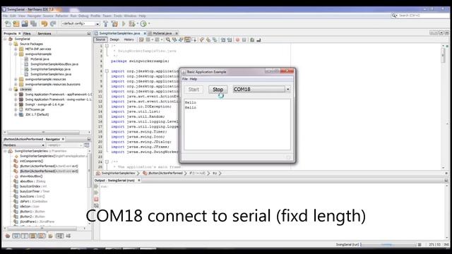 serial port using netbeans смотреть онлайн